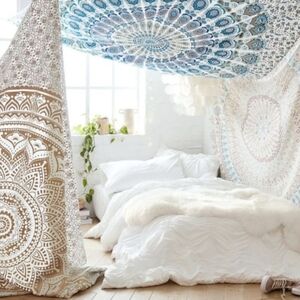 Pottery Barn Mandala Boho Tapestry wall hanging NEW